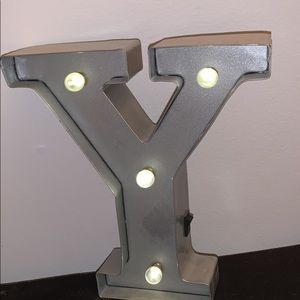 Letter Y Wall Light